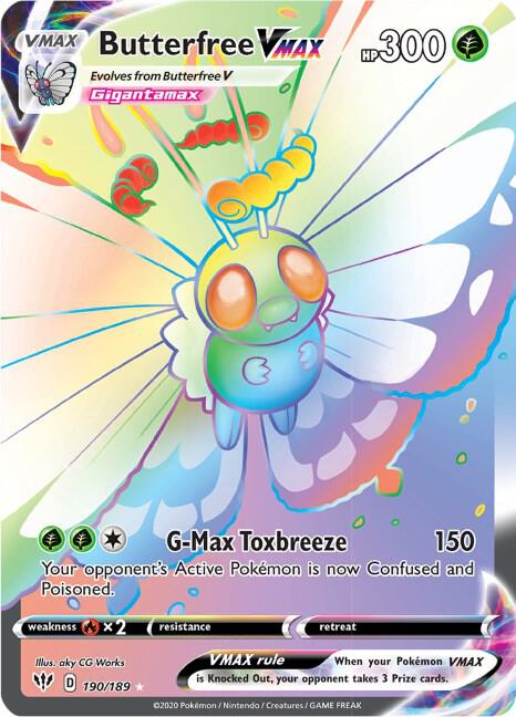 2020 Darkness Ablaze - Butterfree VMAX 190/189