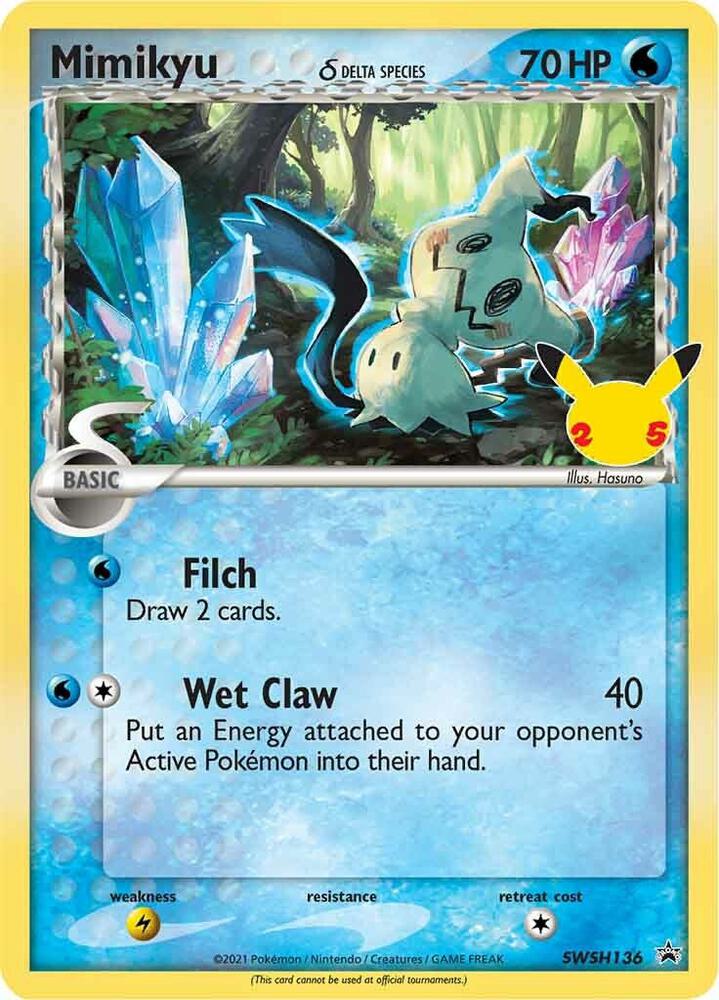 2021 Sword & Shield Promo Cards - Mimikyu SWSH136