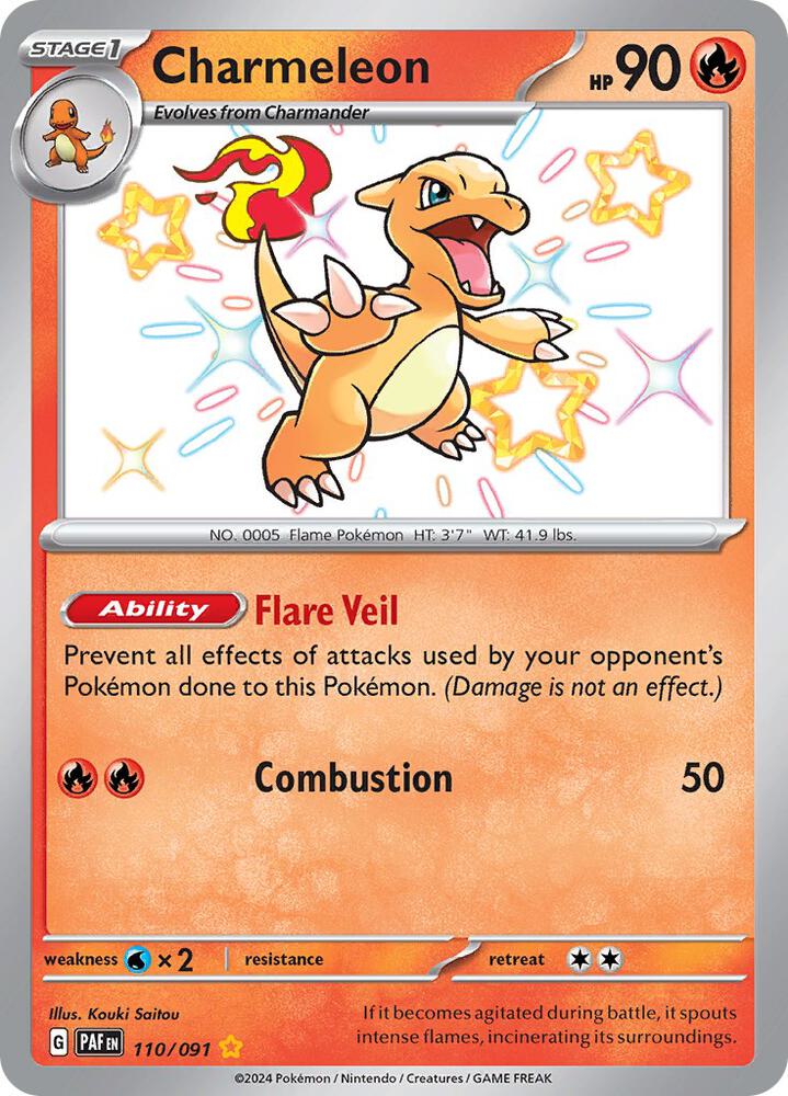 2024 Paldean Fates - Charmeleon 110/91