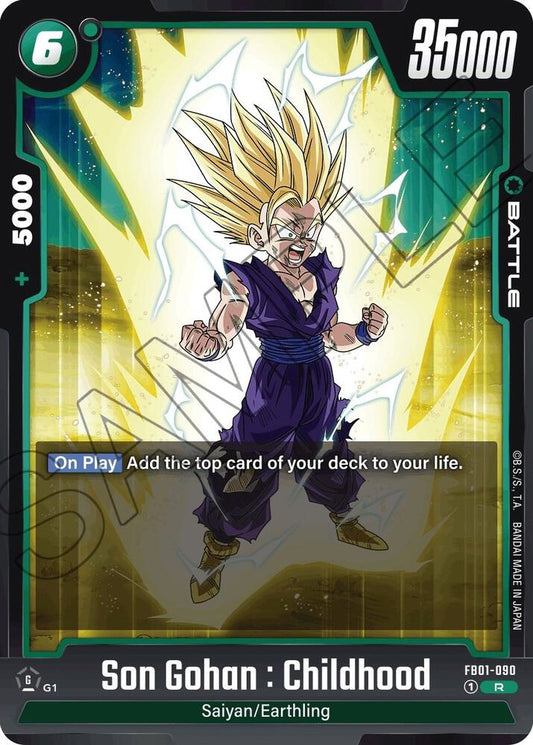 2024 Dragon Ball Fusion World Awakened Pulse - Son Gohan : Childhood FB01-090