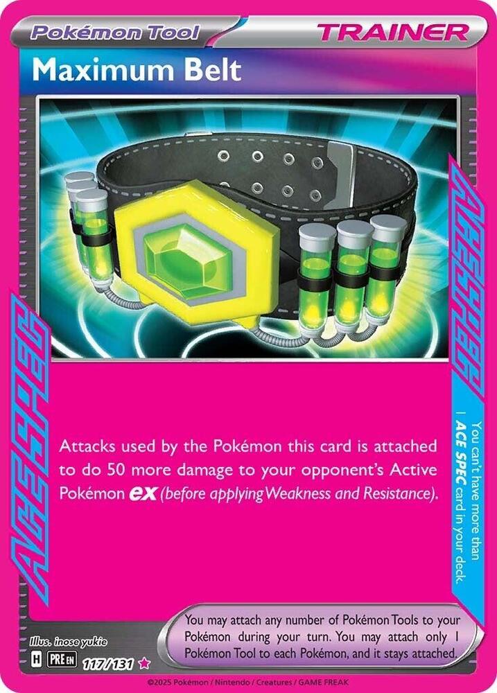 2025 Prismatic Evolutions - Maximum Belt 117/131