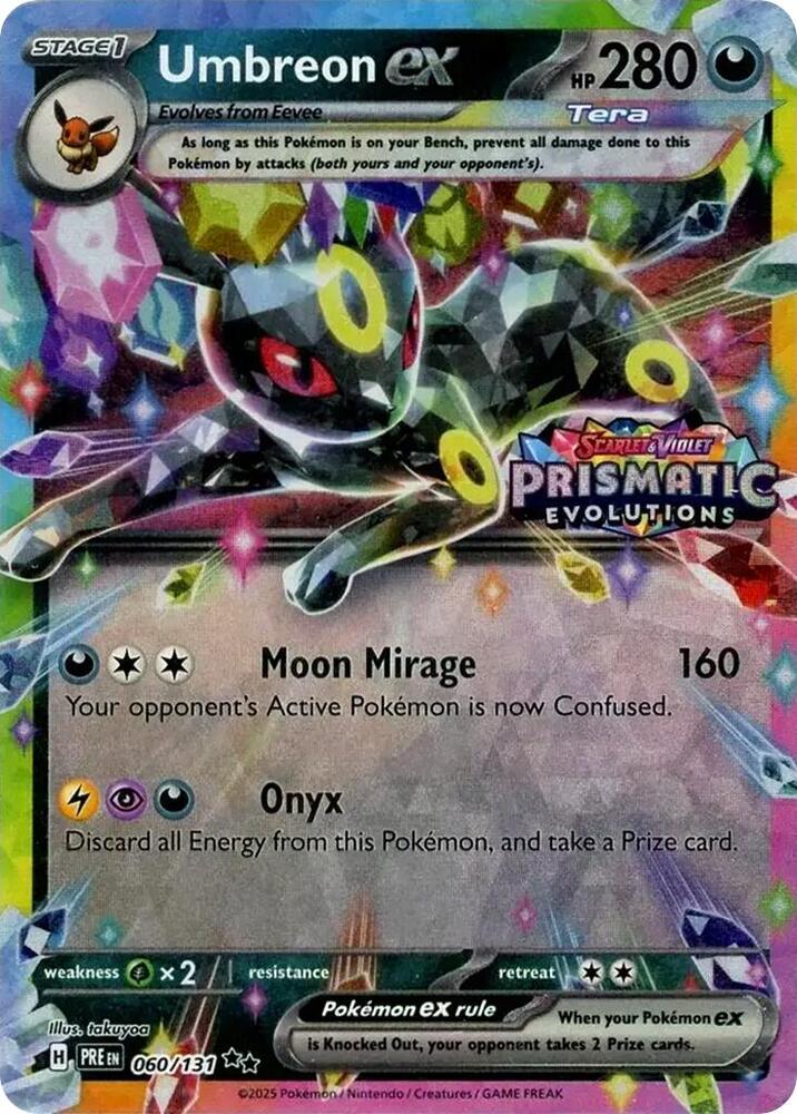 2025 Miscellaneous Cards & Products - Umbreon ex - 060/131 (Prismatic Evolutions Stamp)
