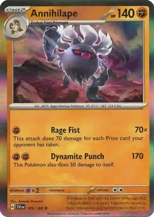 2023 Scarlet & Violet Base Set - Annihilape 109/198