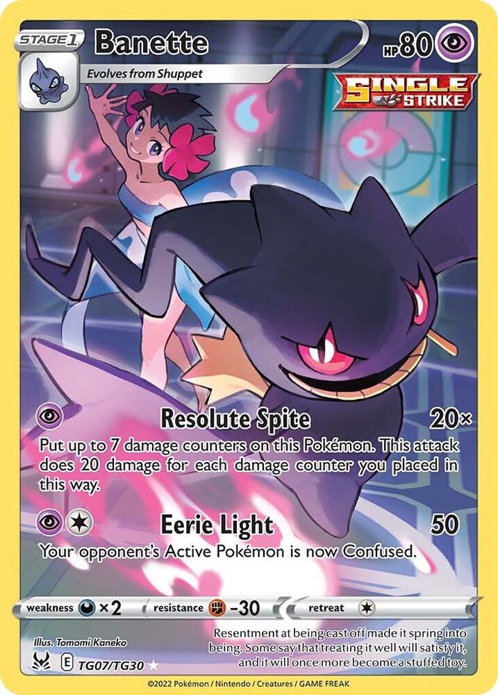 2022 Lost Origin Trainer Gallery - Banette TG07/TG30