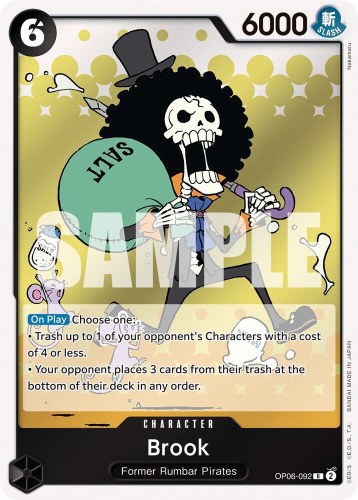 2023 One Piece Wings of the Captain - Brook OP06-092