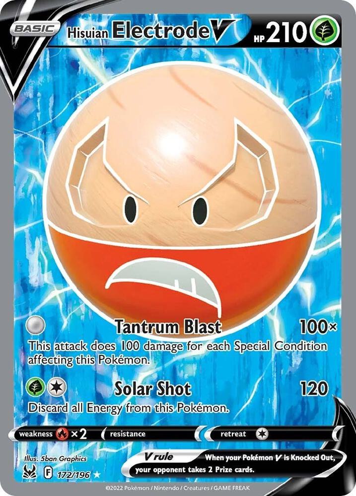 2022 Lost Origin - Hisuian Electrode V 172/196