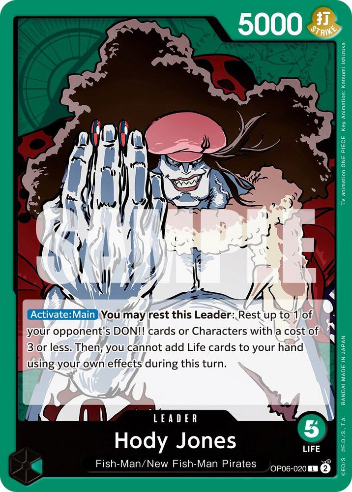 2023 One Piece Wings of the Captain - Hody Jones OP06-020