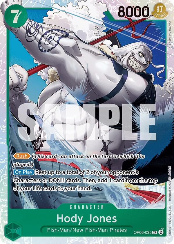 2023 One Piece Wings of the Captain - Hody Jones OP06-035