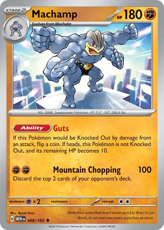 2023 Scarlet & Violet 151 - Machamp  68/165