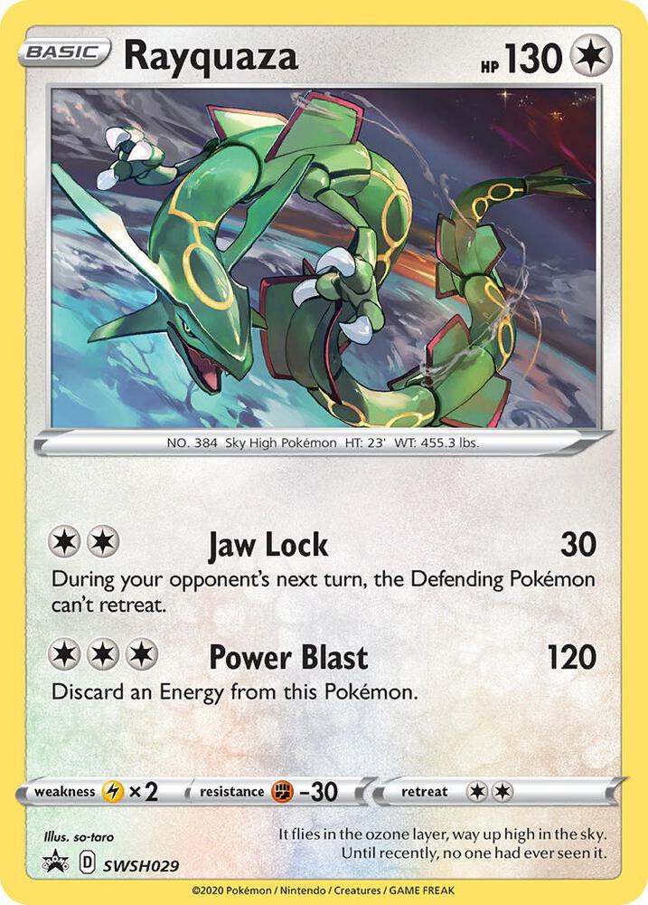 2020 Sword & Shield Promo Cards - Rayquaza SWSH029