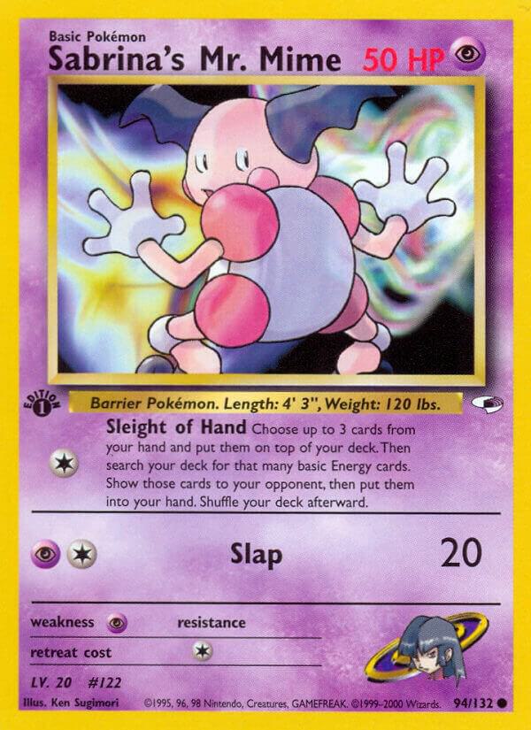 2000 Gym Heroes - Sabrina's Mr. Mime 94/132 1st Edition