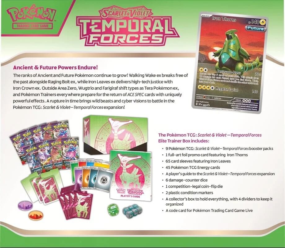 Scarlet and Violet: Temporal Forces ETB - Iron Leaves