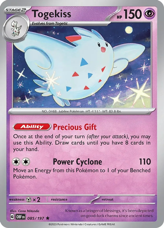 2023 Obsidian Flames - Togekiss 85/197
