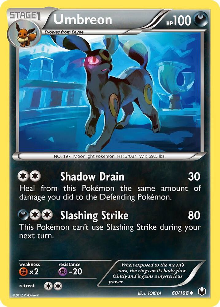 2012 Dark Explorers - Umbreon 60/108