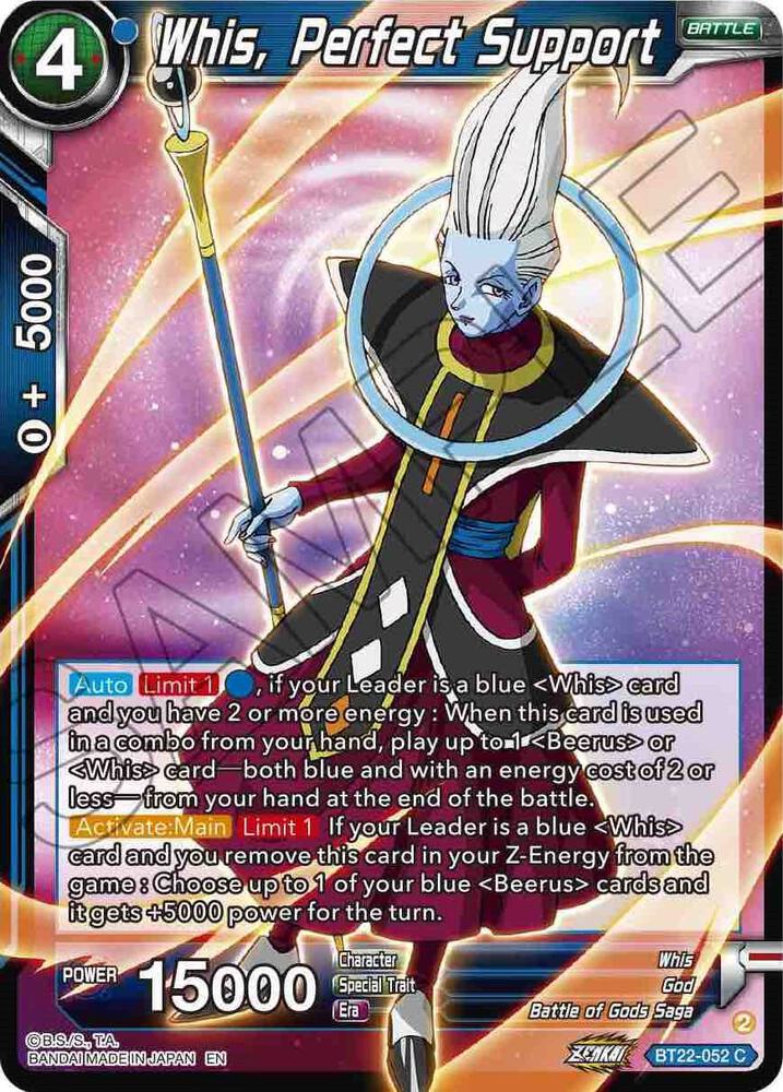 Whis, Perfect Support - Critical Blow BT22-052 C