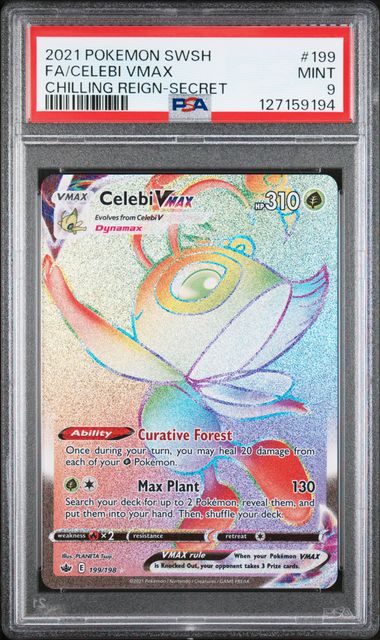 2021 Chilling Reign - Celebi VMAX 199 PSA 9