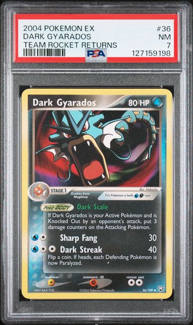 2004 Team Rocket Returns - Dark Gyarados 36 PSA 7