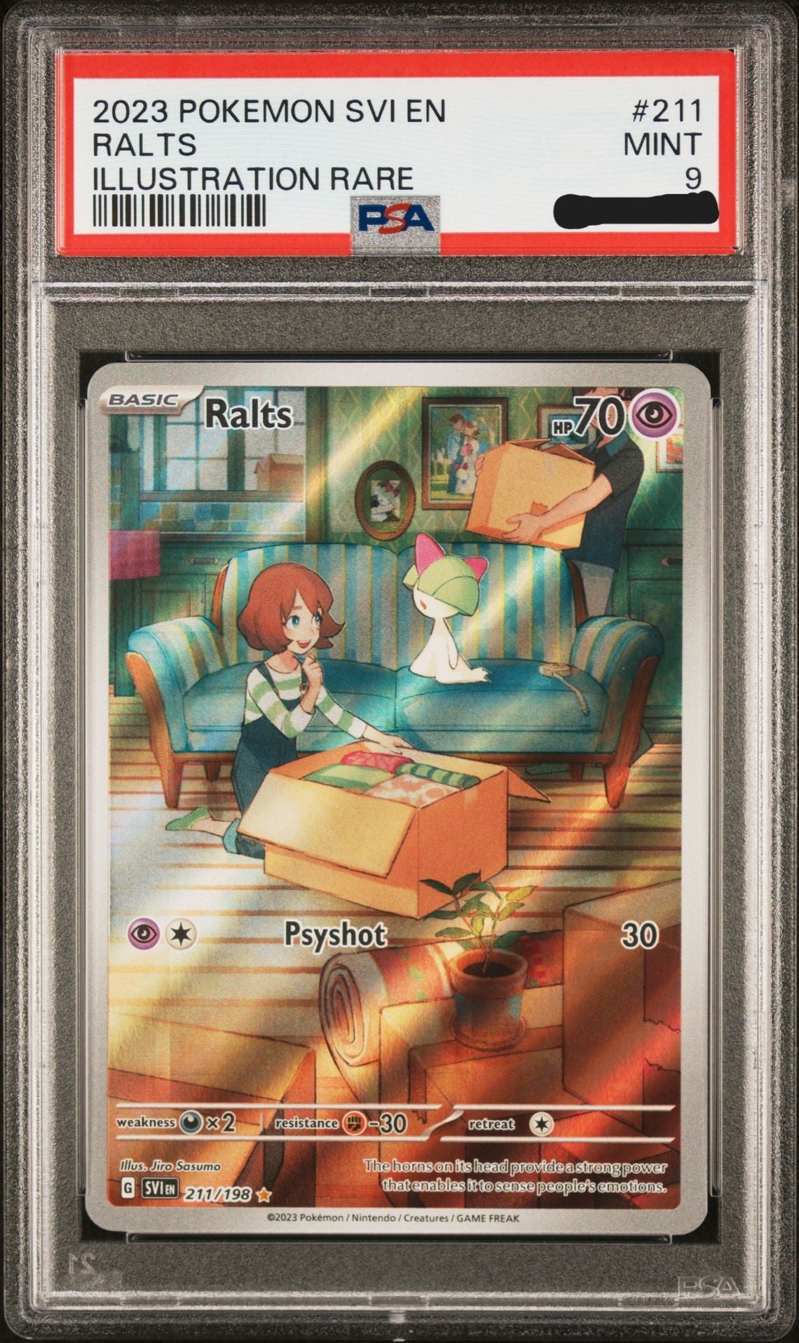 2023 Scarlet & Violet Base Set - Ralts #211 PSA 9