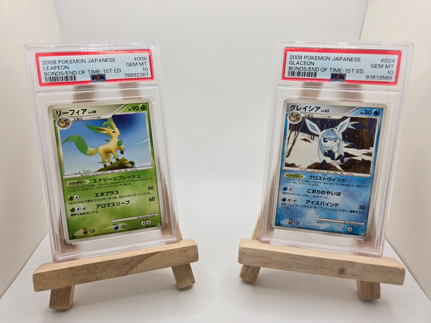 2008 Bonds To The End Of Time - Flareon, Vaporeon, Glaceon, Jolteon, Leafeon PSA 10