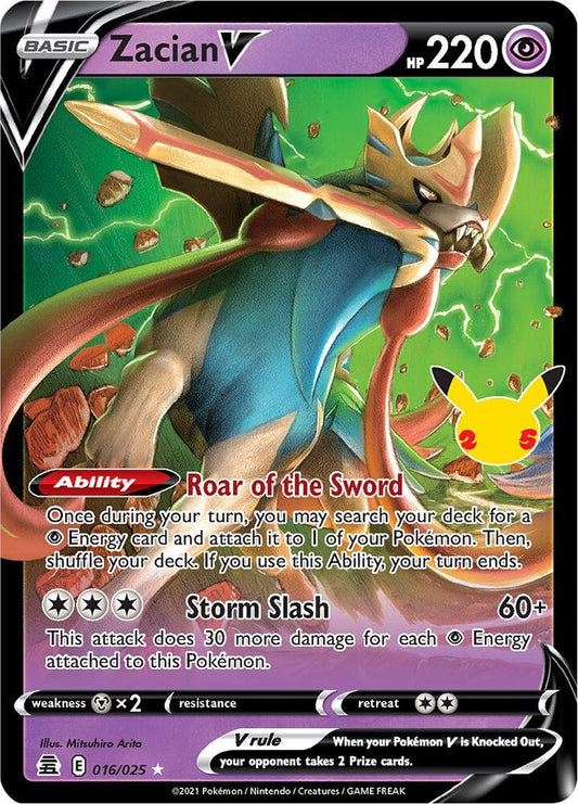 2021 25th Celebrations - Zacian V 16/25