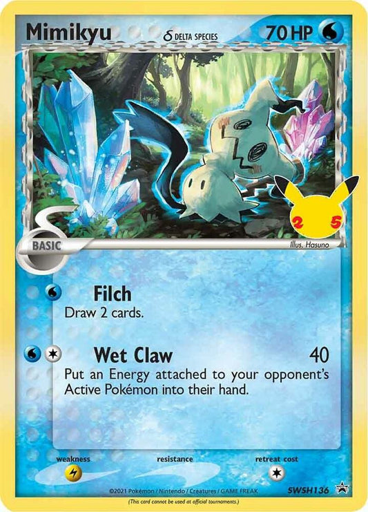 2021 Sword & Shield Promo Cards - Mimikyu SWSH136