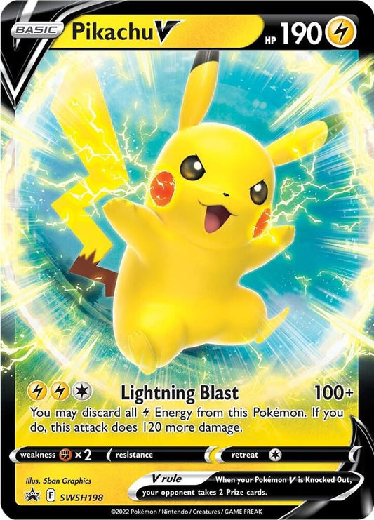 2022 Sword & Shield Promo - Pikachu V SWSH198