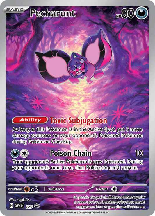 2024 Scarlet & Violet Promo Cards - Pecharunt #129