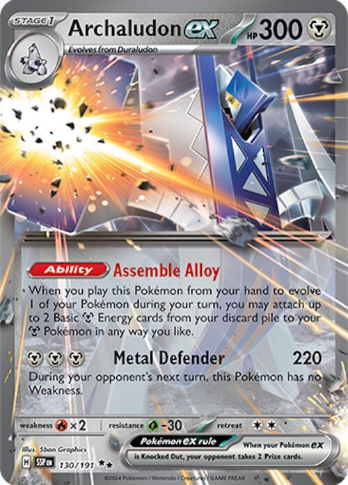 2024 Surging Sparks - Archaludon ex 130/191