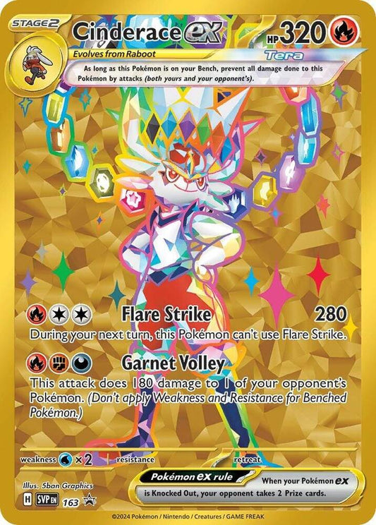 2024 Scarlet & Violet Promo Cards - Cinderace ex #163