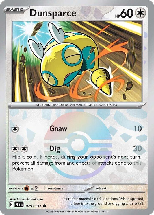 2025 Prismatic Evolutions - Dunsparce 79/131