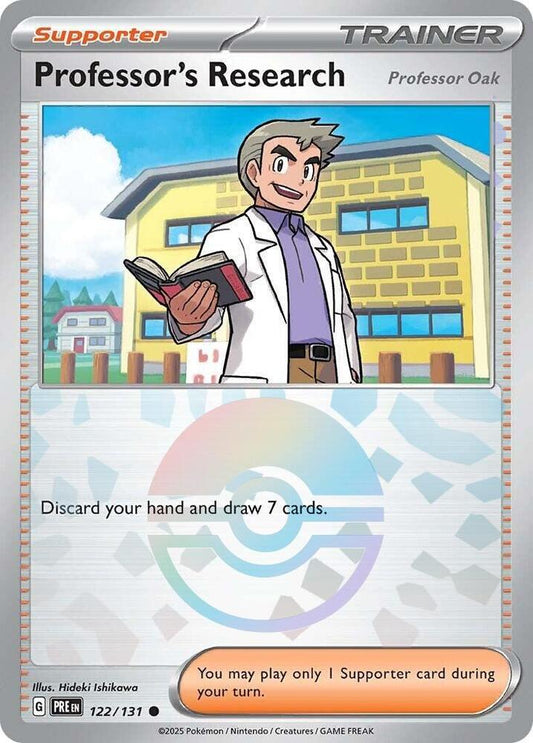 2025 Prismatic Evolutions - Professor's Research: Professor Oak 122/131