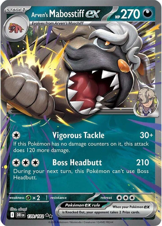 2025 Destined Rivals - Arven's Mabosstiff ex 139/182
