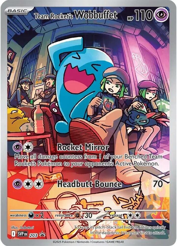 2025 Destined Rivals - Team Rocket's Wobbuffet #203