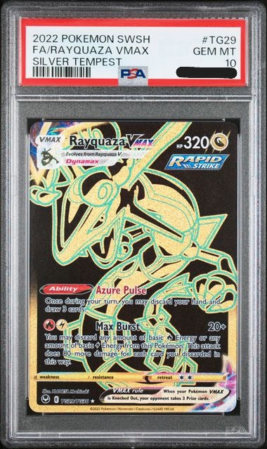 2022 Silver Tempest Trainer Gallery - Rayquaza VMAX TG29 PSA 10