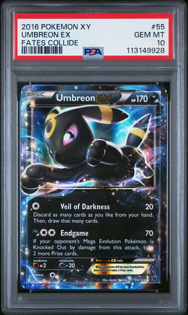 2016 XY Fates Collide - Umbreon EX #55 PSA 10
