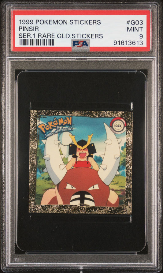 1999 Pinsir G03 Series 1 Rare Gold Sticker PSA 9