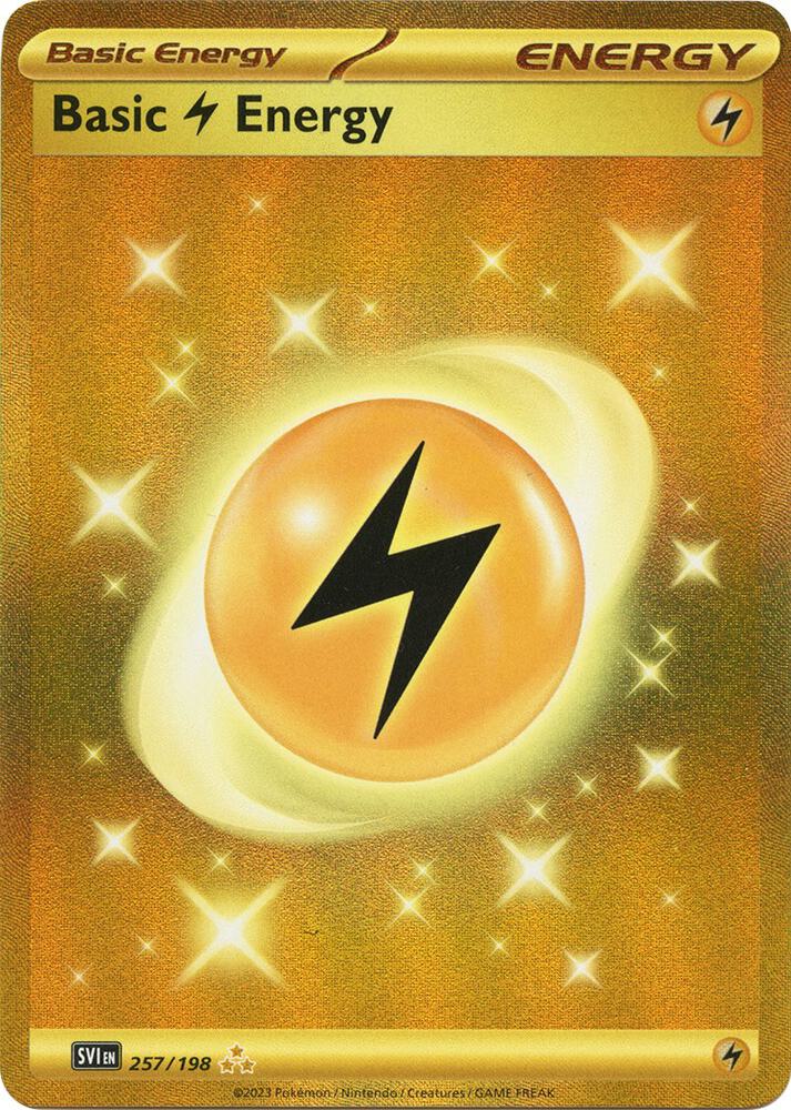 2023 Scarlet & Violet Base Set - Basic Lightning Energy 257/198
