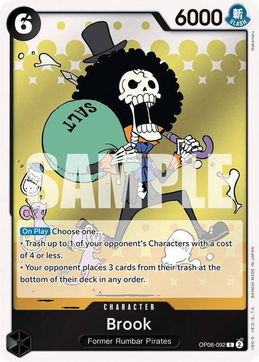 2023 One Piece Wings of the Captain - Brook OP06-092