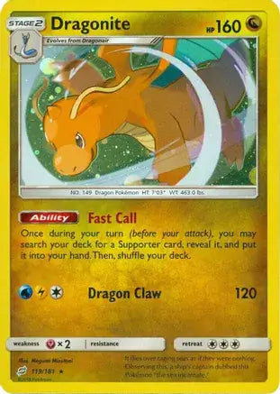 2019 Miscellaneous Cards & Products - Dragonite 119/181