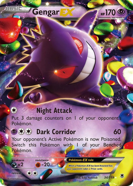2014 XY Phantom Forces - Gengar EX 34/119