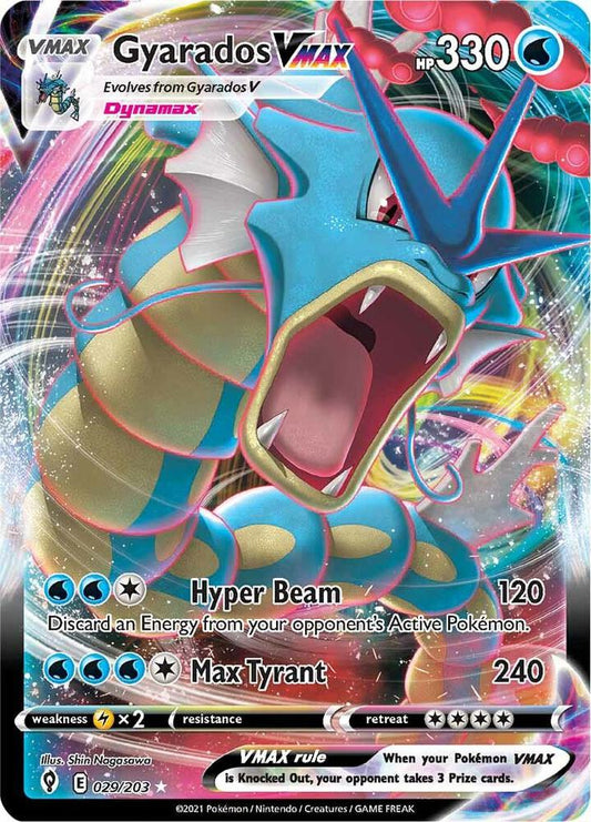 2021 Evolving Skies - Gyarados VMAX 29/203