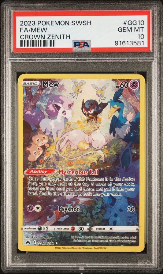 2023 Crown Zenith: Galarian Gallery - Mew GG10 PSA 10