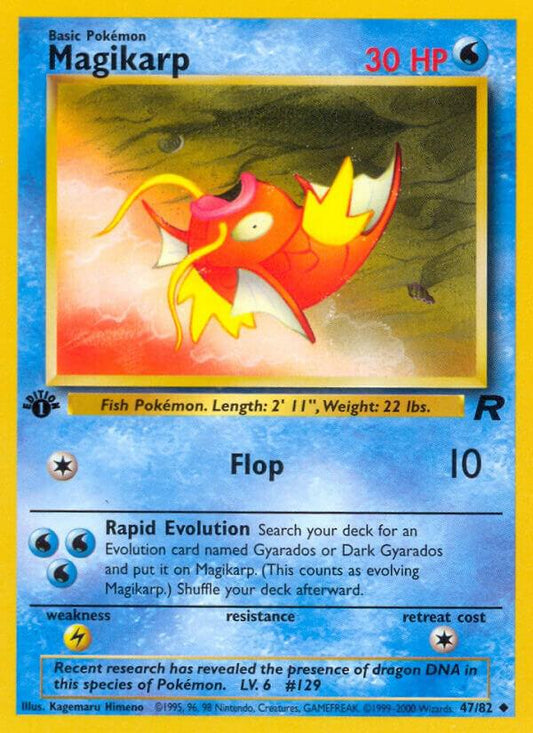 2000 Team Rocket - Magikarp 47/82  [1st Edition]