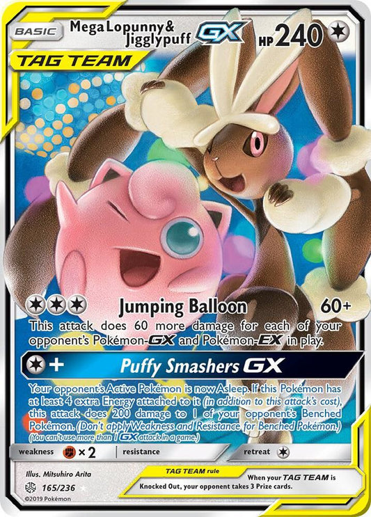 2019 Cosmic Eclipse - Mega Lopunny & Jigglypuff GX Tag Team 165/236
