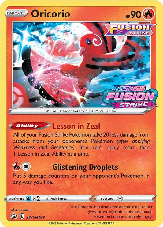 2021 Sword & Shield Promo - Oricorio SWSH168