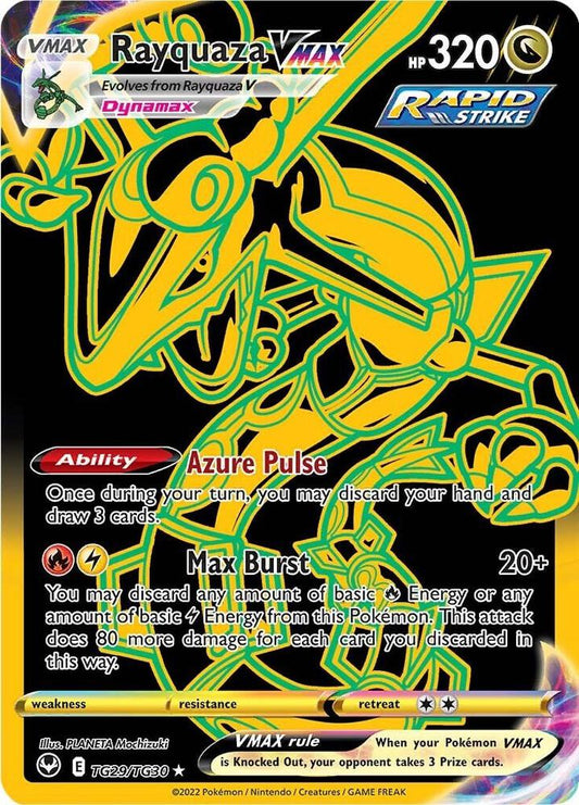 2022 Silver Tempest Trainer Gallery - Rayquaza VMAX TG29/TG30