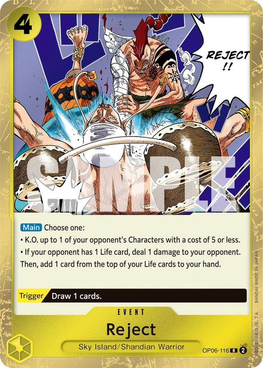 2023 One Piece Wings of the Captain - Reject OP06-116