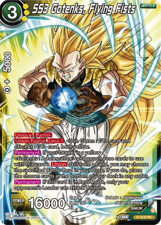 SS3 Gotenks, Flying Fists - P-519 PR (Foil)