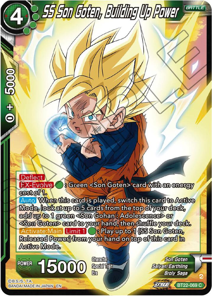 SS Son Goten, Building Up Power - Critical Blow BT22-069 C (Foil)