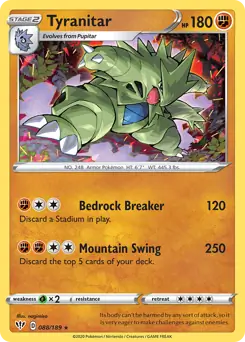 2020 Darkness Ablaze - Tyranitar 88/189
